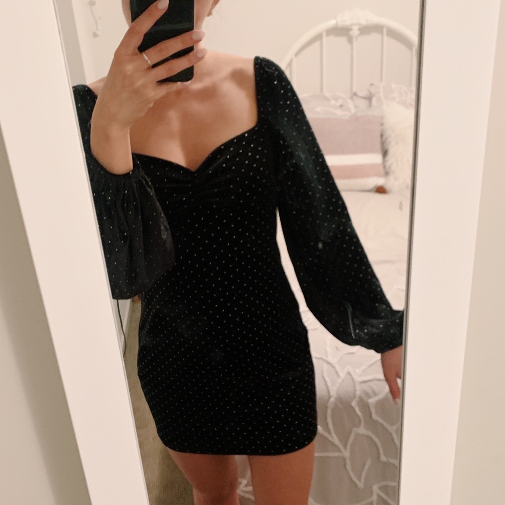 Velvet Studded Dress